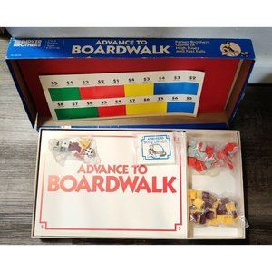 Advance to Boardwalk Vintage Board Game Parker Brothers Monopoly - 1985 READ